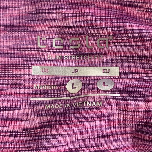 NEW Tesla Women's Tummy Control Yoga Pants Size Medium Slim Stretch Space Dye - Picture 5 of 8